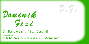 dominik fisi business card